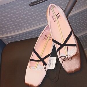 Worthington Lilac Square Closed Toe Ballet Flats